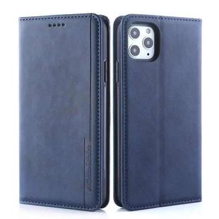 For iPhone 11 Pro Max Diaobaolee Gemini Magnetic Buckle Horizontal Flip Leather Case with Holder & Card Slots(Blue)