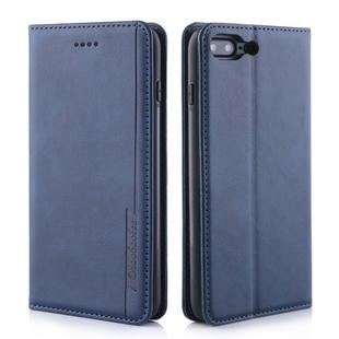 For iPhone SE 2022 / SE 2020 / 8 / 7 Diaobaolee Gemini Magnetic Buckle Horizontal Flip Leather Case with Holder & Card Slots(Blue)