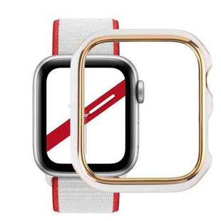 Dual-color Electroplating PC Protective Watch Case For Apple Watch Series 7 & 6 & SE & 5 & 4 44mm(Phnom Penh + White Background)