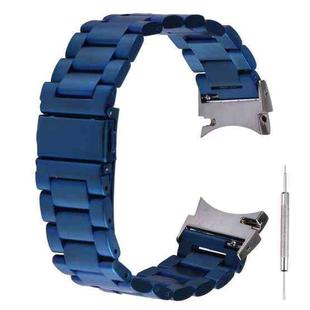 For Samsung Galaxy Watch4 / Watch4 Classic Three Strains Steel Watch Band (Blue)