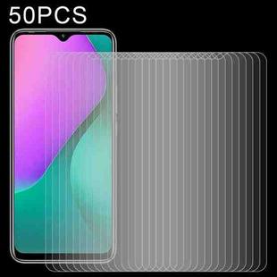 For Infinix Hot 10 Play 50 PCS 0.26mm 9H 2.5D Tempered Glass Film