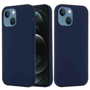 For iPhone 13 mini Shockproof Silicone Magnetic Magsafe Case (Navy Blue)