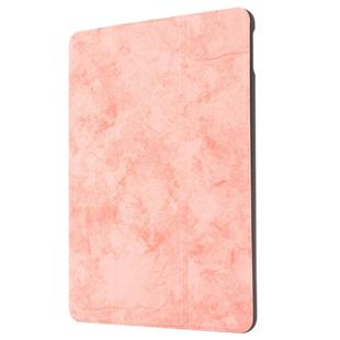 For iPad 10.2 2021 / 2020 / 2019 GEBEI Cloth Texture Horizontal Flip Protective Case with Holder(Pink)