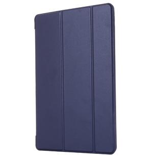For iPad 10.2 2021 / 2020 / 2019 GEBEI Shockproof Horizontal Flip Leather Case with Three-folding Holder(Royal Blue)