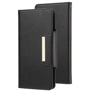 For iPhone 12 mini Ultra-thin Separable Magnetic Horizontal Flip Leather Case with Card Slot & Wallet (Black)