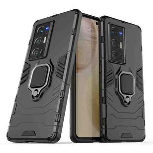 For vivo X70 Pro+ Shockproof PC + TPU Protective Case with Magnetic Ring Holder(Black)