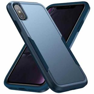 For iPhone X / XS Pioneer Armor Heavy Duty Shockproof Phone Case(Blue)