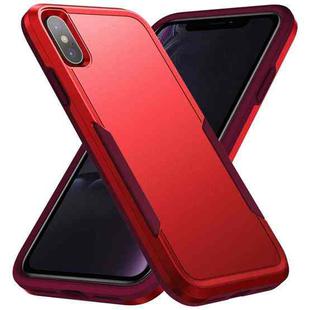 For iPhone XS Max Pioneer Armor Heavy Duty Shockproof Phone Case(Red)