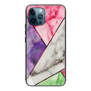 Abstract Marble Pattern Glass Protective Case For iPhone 13 Pro(HC-A11)