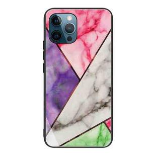 Abstract Marble Pattern Glass Protective Case For iPhone 13 Pro Max(HC-A11)