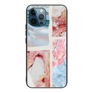 Abstract Marble Pattern Glass Protective Case For iPhone 13 Pro Max(HC-A21)