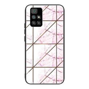 For Xiaomi Redmi 10 Abstract Marble Pattern Glass Protective Case(HC-A4)