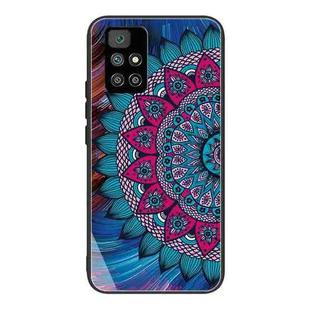 For Xiaomi Redmi 10 Colorful Painted Glass Shockproof Protective Case(Mandala)
