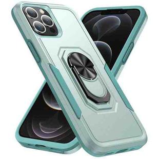 For iPhone 13 Pro Max Ring Kickstand Heavy Duty Shockproof Phone Case (Green)