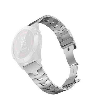 For Garmin Fenix 6X 26mm Titanium Alloy Quick Release Watch Band(Silver)