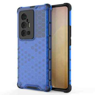 For vivo X70 Pro+ Shockproof Honeycomb PC + TPU Case(Blue)