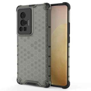 For vivo X70 Pro Shockproof Honeycomb PC + TPU Case(Black)