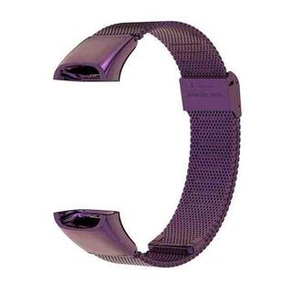 For Huawei Band 4 / Honor Band 5i MIJOBS Milan Stainless Steel Watch Band(Purple)