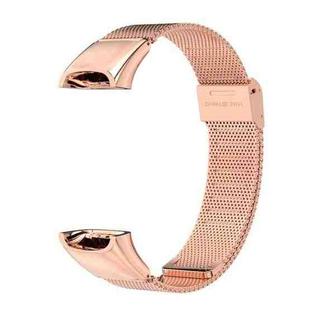 For Huawei Band 4 / Honor Band 5i MIJOBS Milan Stainless Steel Watch Band(Rose Gold)