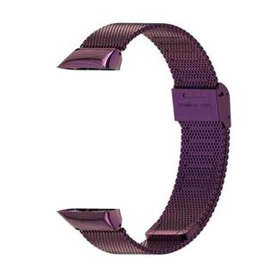 For Huawei Band 6 / Honor Band 6 MIJOBS Milan Stainless Steel Watch Band(Purple)