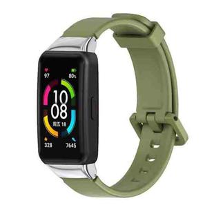 For Huawei Band 6 / Honor Band 6 MIJOBS Universal Breathable Silicone Watch Band(Green)