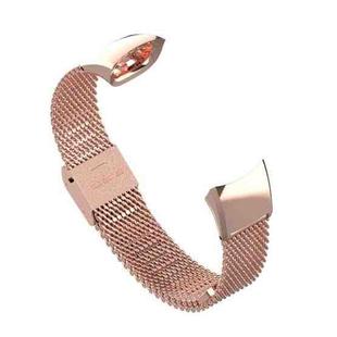 For Honor Band 4 / 5 MIJOBS Milan Stainless Steel Metal Buckle Watch Band(Rose Gold)