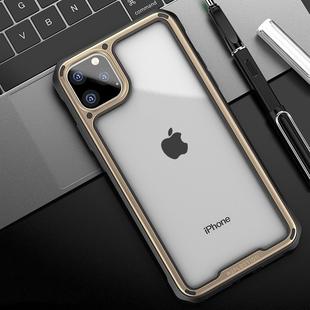 For iPhone 11 Pro Max iPAKY Shockproof PC + Silicone Air Bag Protective Case(Champagne Gold)