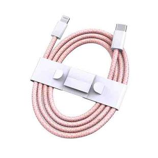 TOTUDESIGN BPD-008 Glory Series 8 Pin PD Braided Fast Charging Data Cable, Length: 1m(Pink)