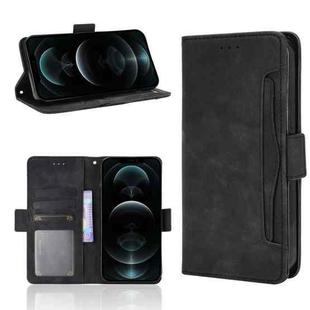 For iPhone 13 Pro Max Skin Feel Calf Pattern Horizontal Flip Leather Case with Holder & Card Slots & Photo Frame (Black)