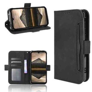 For Doogee S86 / S86 Pro Skin Feel Calf Pattern Horizontal Flip Leather Case with Holder & Card Slots & Photo Frame(Black)