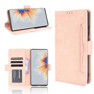 For Xiaomi Mi Mix 4 Skin Feel Calf Pattern Horizontal Flip Leather Case with Holder & Card Slots & Photo Frame(Pink)