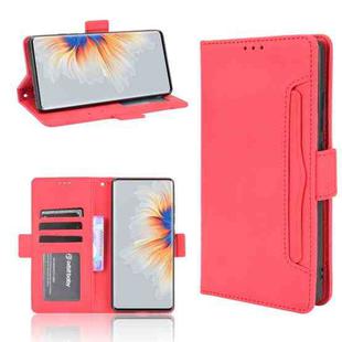 For Xiaomi Mi Mix 4 Skin Feel Calf Pattern Horizontal Flip Leather Case with Holder & Card Slots & Photo Frame(Red)