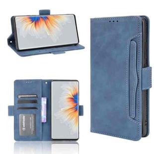 For Xiaomi Mi Mix 4 Skin Feel Calf Pattern Horizontal Flip Leather Case with Holder & Card Slots & Photo Frame(Blue)