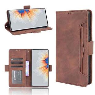 For Xiaomi Mi Mix 4 Skin Feel Calf Pattern Horizontal Flip Leather Case with Holder & Card Slots & Photo Frame(Brown)