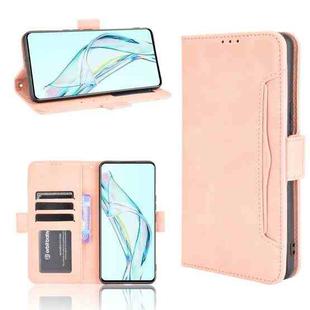For ZTE Axon 30 5G Skin Feel Calf Pattern Horizontal Flip Leather Case with Holder & Card Slots & Photo Frame(Pink)