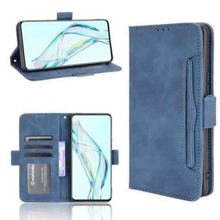 For ZTE Axon 30 5G Skin Feel Calf Pattern Horizontal Flip Leather Case with Holder & Card Slots & Photo Frame(Blue)