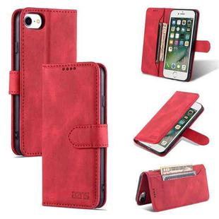 For iPhone SE 2022 / SE 2020 / 8 / 7 AZNS Dream II Skin Feel PU+TPU Horizontal Flip Leather Case with Holder & Card Slots & Wallet For iPhone SE 2022 / SE 2020 / 8 / 7(Red)