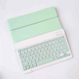 For Lenovo Smart Tab M10 HPD Plus TB-X606F 10.3 inch LX103 Solid Color Detachable Square Keycap Bluetooth Keyboard Leather Tablet Case with Stand(Green)