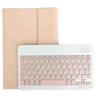 For Lenovo Pad Tab P11 Pro 11.5 inch TB-J706F LX115 Solid Color Detachable Square Keycap Bluetooth Keyboard Leather Tablet Case with Stand(Pink)