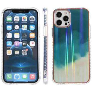 IMD Process Rendering Watercolor Aurora Pattern TPU + PC Shockproof Case For iPhone 13 mini(Green)