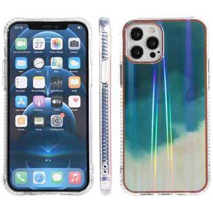 IMD Process Rendering Watercolor Aurora Pattern TPU + PC Shockproof Case For iPhone 13 Pro(Green)