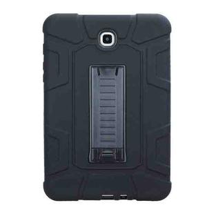 For Samsung Galaxy Tab A 8.0 2015 C5 Four Corners Shockproof Silicone + PC Protective Case with Holder(Black)