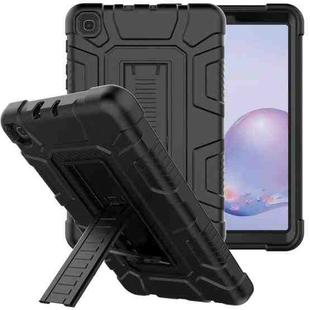 For Samsung Galaxy Tab A 8.4 T307 C5 Four Corners Shockproof Silicone + PC Protective Case with Holder(Black)