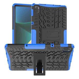 Tire Texture TPU + PC Shockproof Case with Holder For Xiaomi Pad 5 / 5 Pro(Blue)