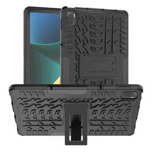 Tire Texture TPU + PC Shockproof Case with Holder For Xiaomi Pad 5 / 5 Pro(Black)
