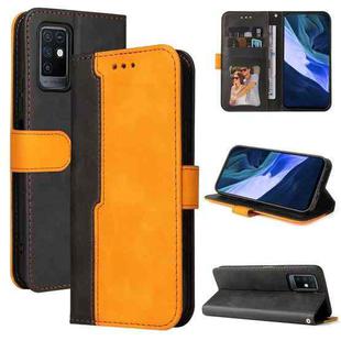 For Infinix Note 10 Business Stitching-Color Horizontal Flip PU Leather Case with Holder & Card Slots & Photo Frame(Orange)