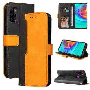 For Infinix Hot 9 Play Business Stitching-Color Horizontal Flip PU Leather Case with Holder & Card Slots & Photo Frame(Orange)