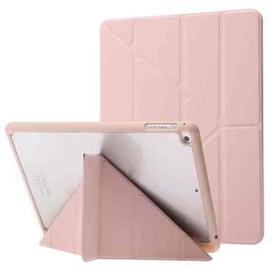 Deformation Acrylic Smart Leather Tablet Case For iPad 9.7 2017 / 2018 / Air / Air 2 / Pro 9.7(Rose Gold)