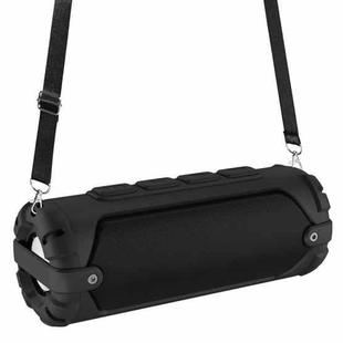 New Rixing NR-6013 Bluetooth 5.0 Portable Outdoor Wireless Bluetooth Speaker with Shoulder Strap(Black)