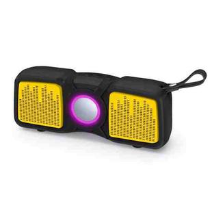 New Rixing NR-9011 Bluetooth 5.0 Portable Outdoor Wireless Bluetooth Speaker(Yellow)